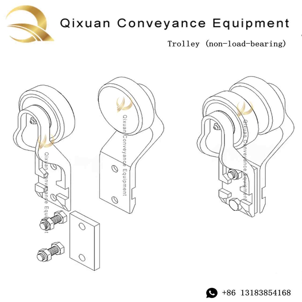 X458 Trolley | 4" Overhead Trolley B Type - Image 3