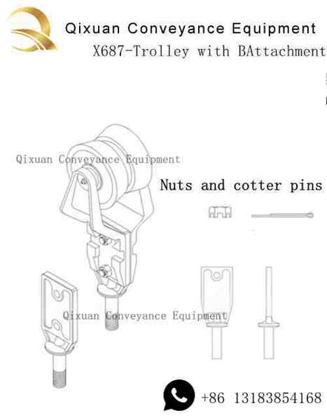 6'' I Beam Overhead Conveyor Trolley
